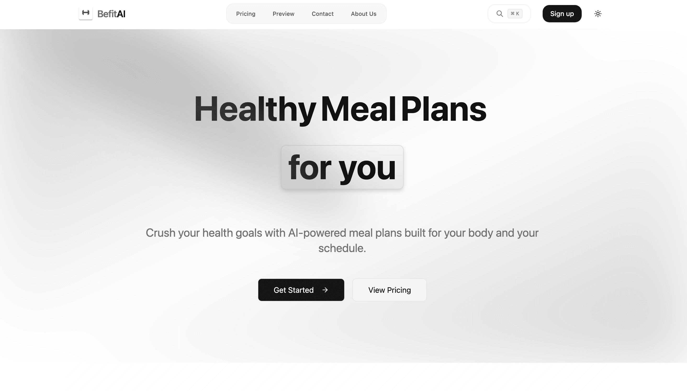 Befit AI - AI Meal Planner