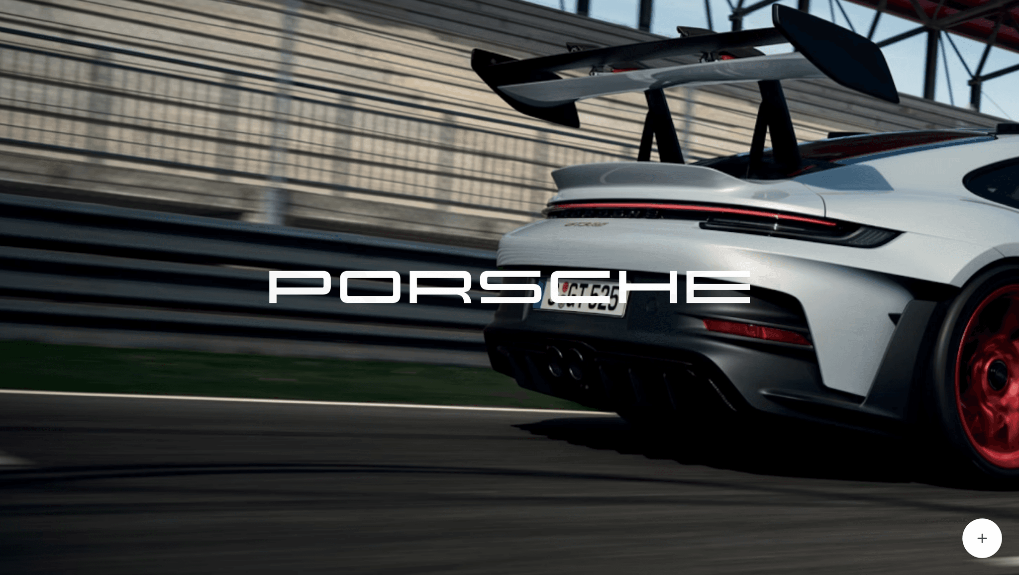 Porsche 911 GT3 RS – Scroll-Driven Web Experience - Project screenshot showcasing the design and functionality