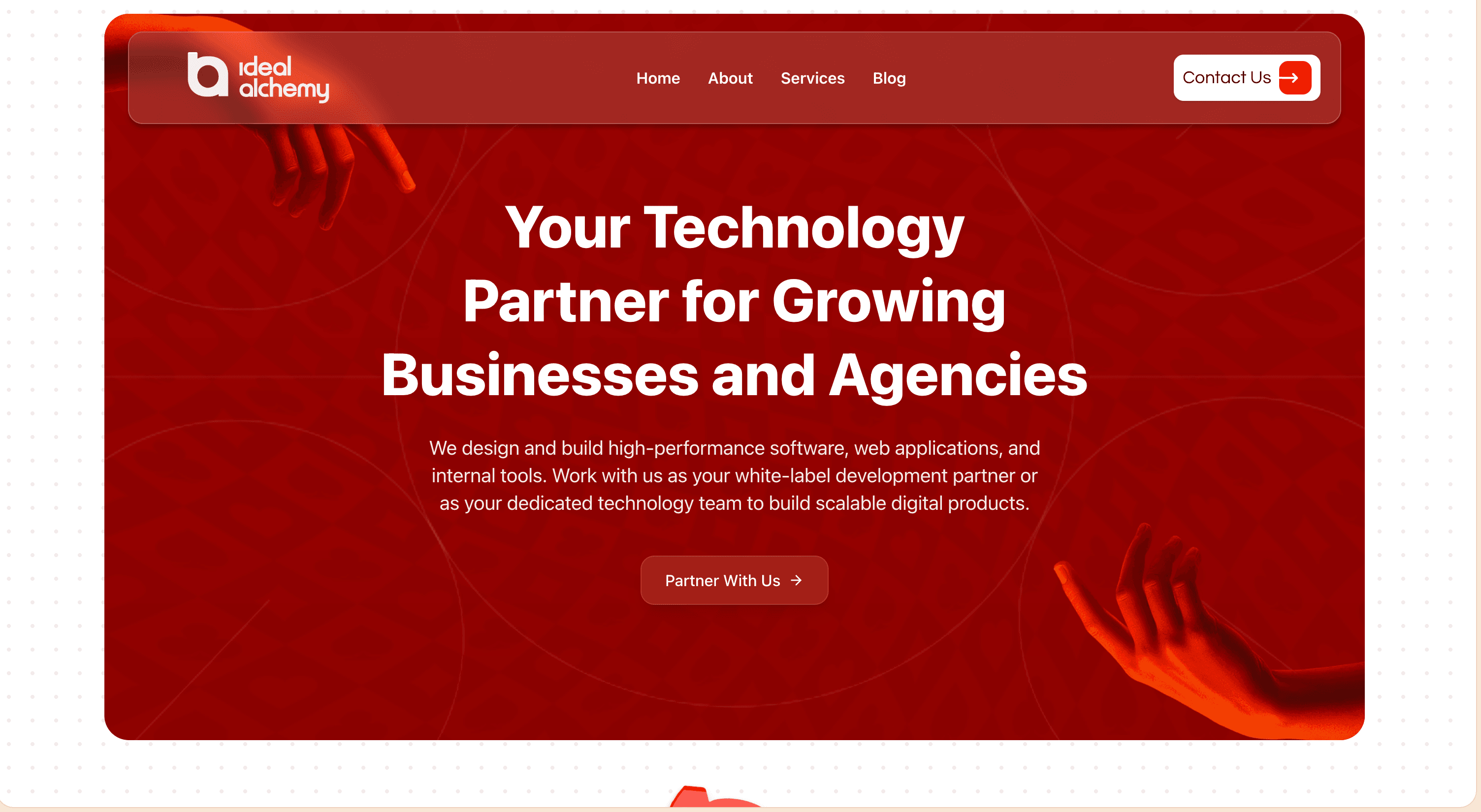 Website for Ideal Alchemy